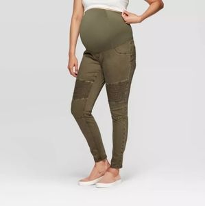 Maternity Crossover Panel Utility Jeggings Pants